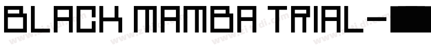 black mamba trial字体转换